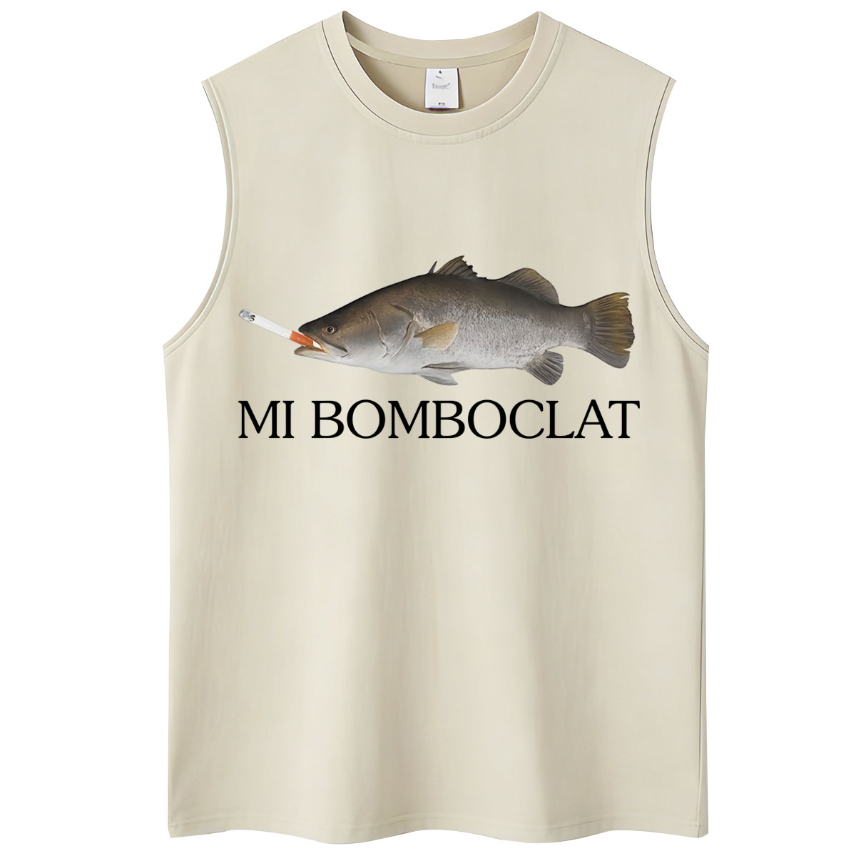 Women'S Fashion Vest Tops - 洗浄済み面白いミームボンボクラット魚喫煙タンクトップ男性女性ファッションヴィンテージベスト特大コットン夏ノースリーブ Tシャツ