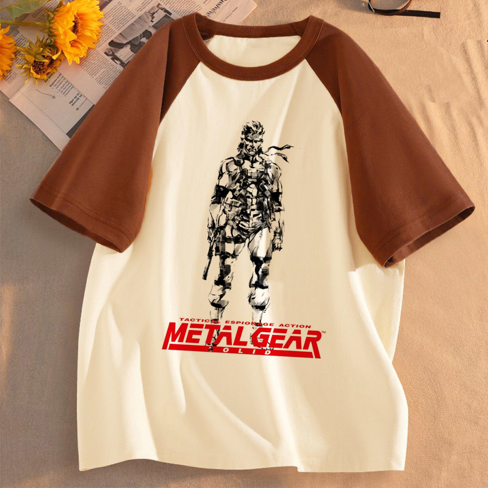 Women'S Fashion In The 80S - メタルギアソリッドトップTシャツ女性ゴスカワイイギャル美的Tシャツ日本クリアランスセールドロッテ80年代韓国ファッション
