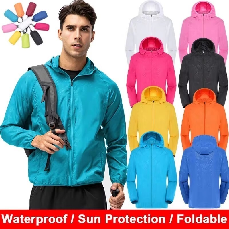Women'S Fashion Rain Jacket - 男性女性防水ジャケットウインドブレーカー女性日焼け防止服釣り雨風ブレーカーコートキャンプ防水ジャケット