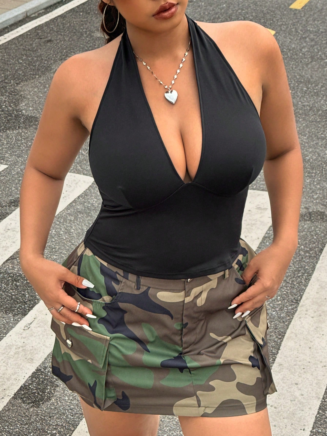Women'S Fashion Vest Tops - 新作ファッション無地プラスサイズレディースファッションセクシー多用途婦人服ホルターネックトップベスト