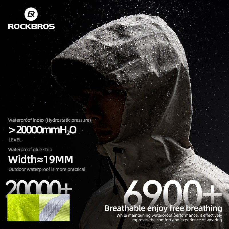 Women'S Fashion Rain Jacket - Rockbros-男性と女性のための防水サイクリングジャケット,通気性のあるレインコート,アウトドアスポーツウインドブレーカー,ハイキングジャケット,ヨーロピアンサイズ