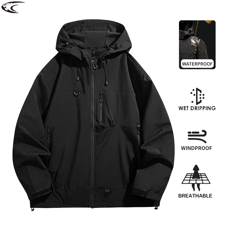 Women'S Fashion Rain Jacket - LNGXO ユニセックス防水ウインドブレーカーアウトドアスポーツ防風単層ジャケット男性女性ハイキング登山トレッキングレインコート
