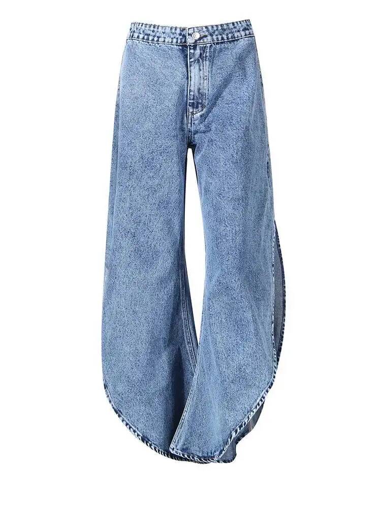 フリルタンクブルートップワイドレッグパンツツーピーススーツ新 - Women'S Fashion Overalls のレビューと価格