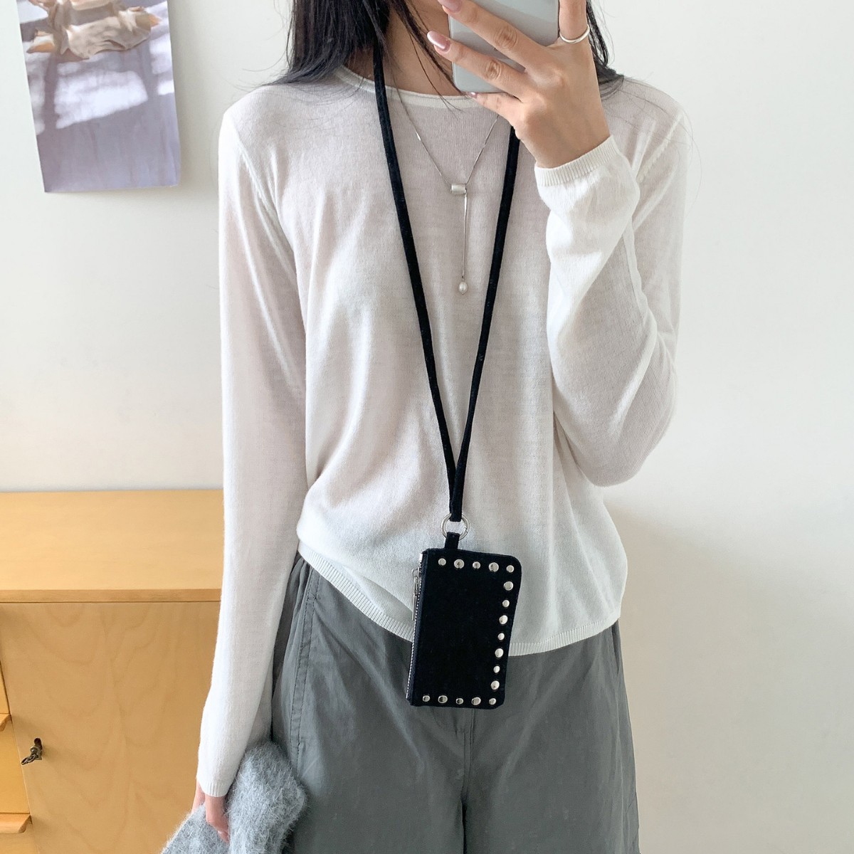 新しいスタッズ付きショルダーバッグミニクレジットカードホルダ - Women Fashion Handbags のレビューと価格