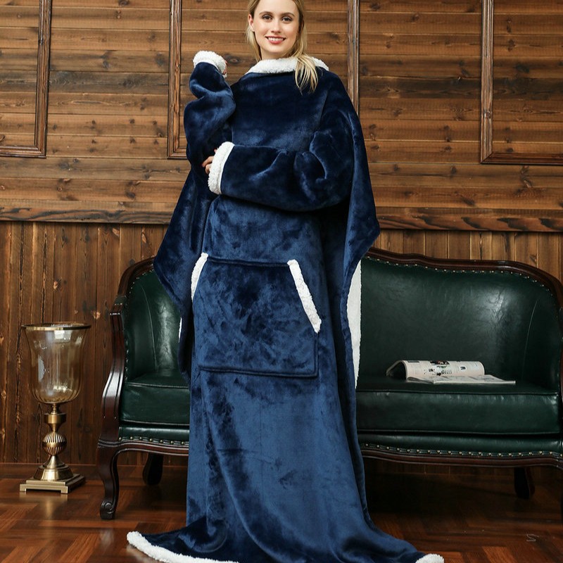 超ロング丈ダブルウォームフランネルブランケット（袖付き）特大 - Hoodie Women Oversized のレビューと価格