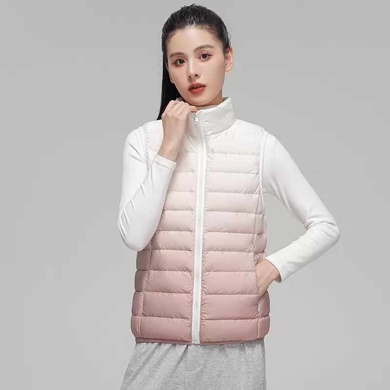 女性の超軽量トップ,新しい春/秋の服,スタンドカラー,ノース - Puffer Vest Fashion Women のレビューと価格