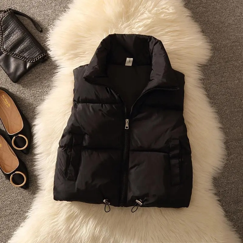 女性用ノースリーブフグジャケット,暖かい綿のコート,女性用パ - Puffer Vest Fashion Women のレビューと価格