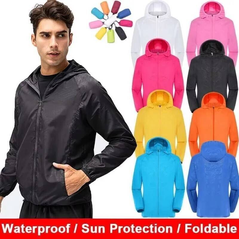 男性女性防水ジャケットウインドブレーカー女性日焼け防止服釣り - Women'S Fashion Rain Jacket のレビューと価格