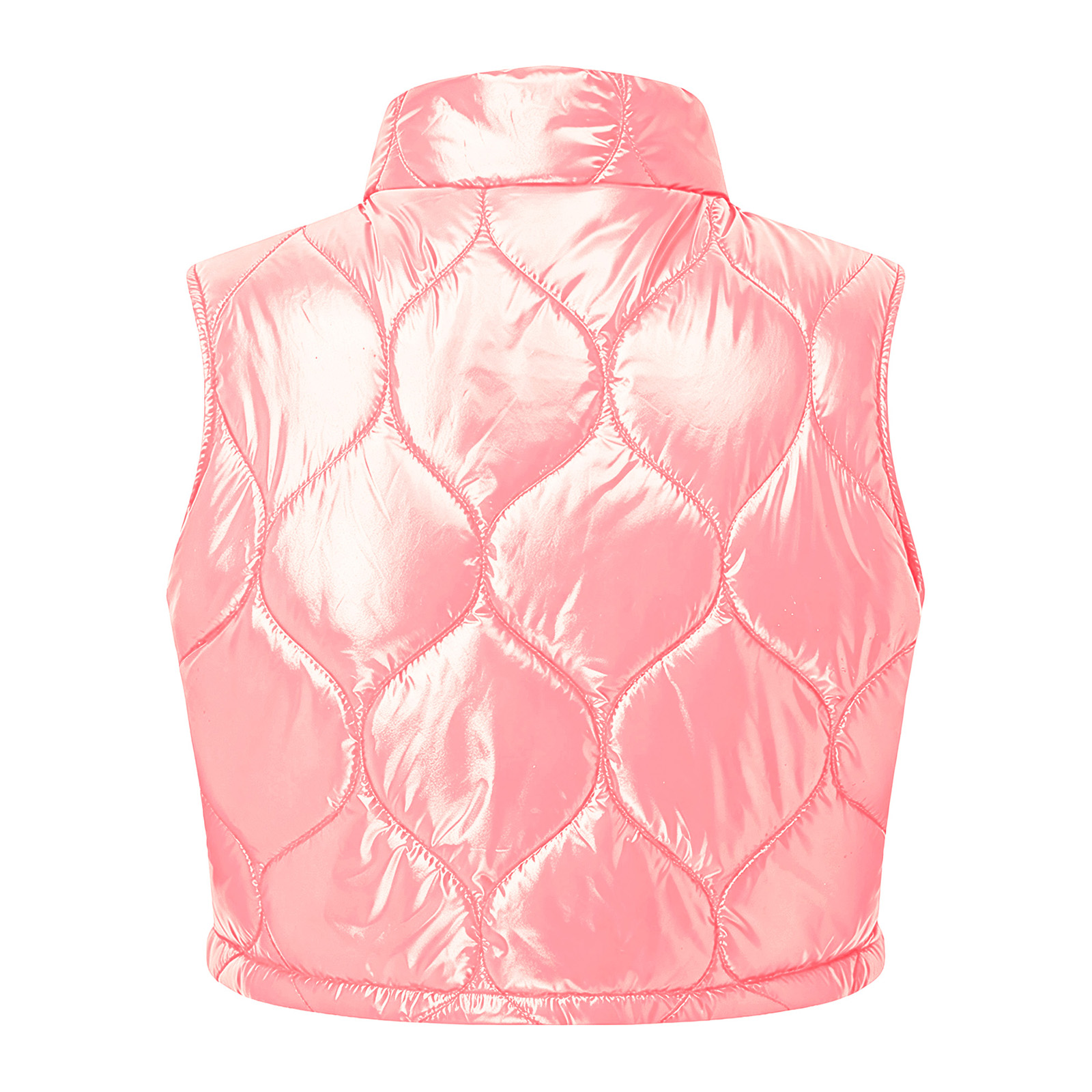女性用冬用暖かいキルティングパファーベスト、スタンドカラー、 - Puffer Vest Fashion Women のレビューと価格