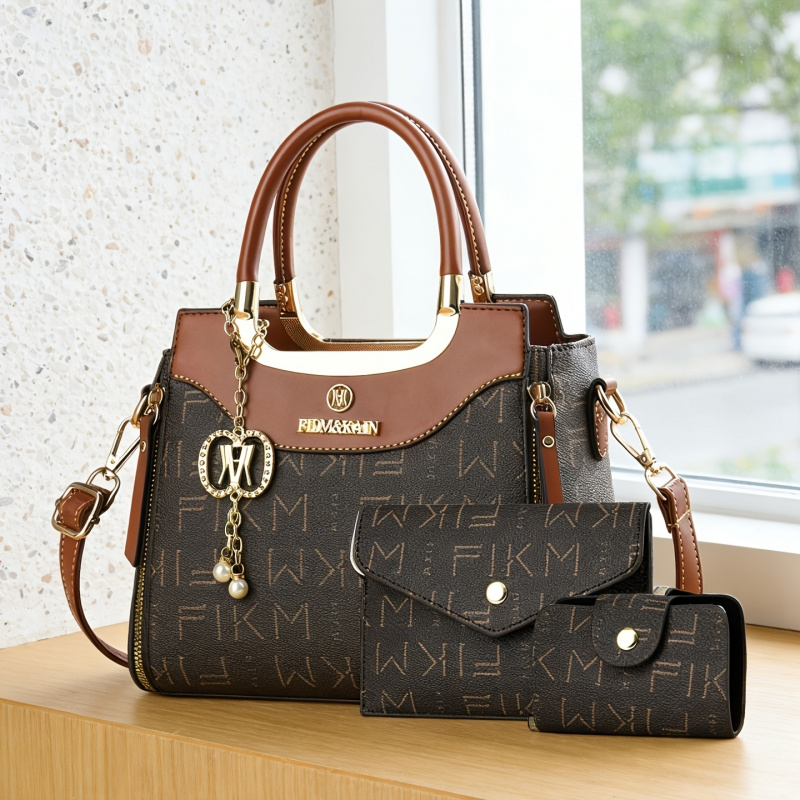 3点セットの高級感のあるプリントレターバッグ、プレミアムでお - Women Fashion Handbags のレビューと価格