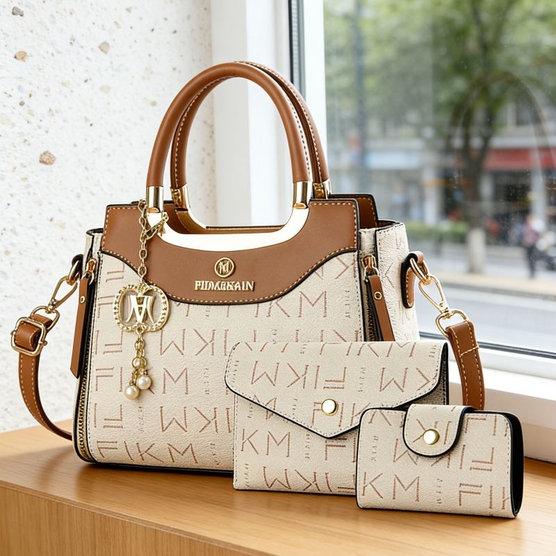 3点セットの高級感のあるプリントレターバッグ、プレミアムでお - Women Fashion Handbags のレビューと価格