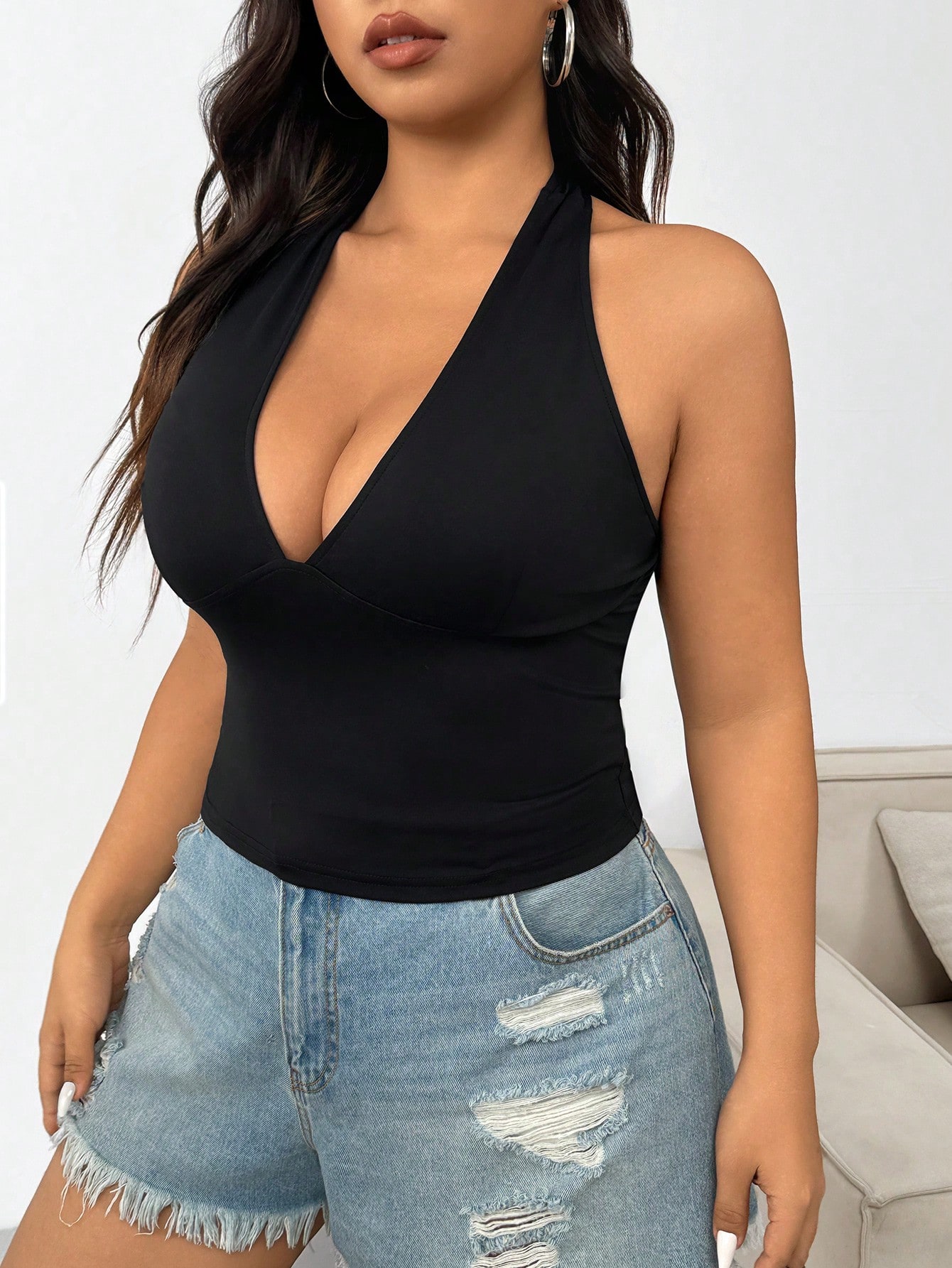 新作ファッション無地プラスサイズレディースファッションセクシ - Women'S Fashion Vest Tops のレビューと価格