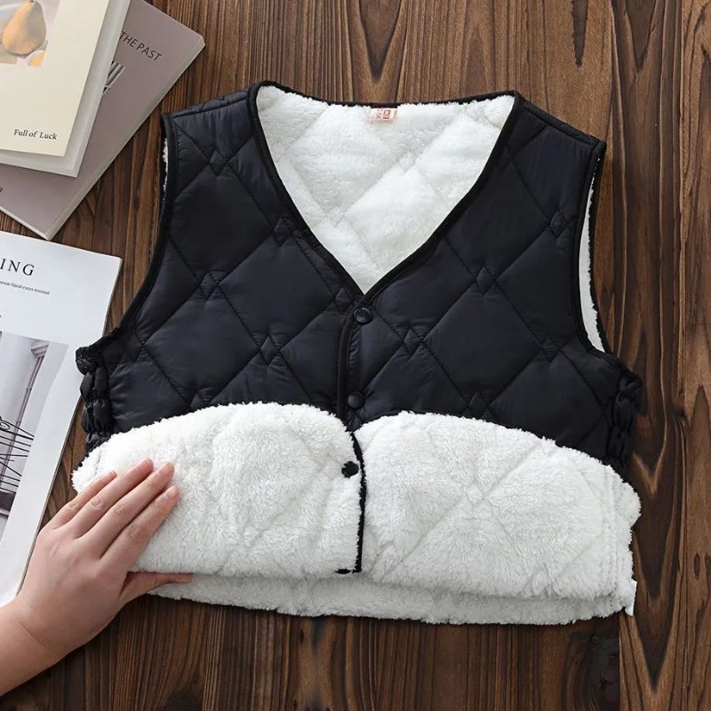 女性のヴィンテージレースアップベスト,Vネックノースリーブカ - Puffer Vest Fashion Women のレビューと価格