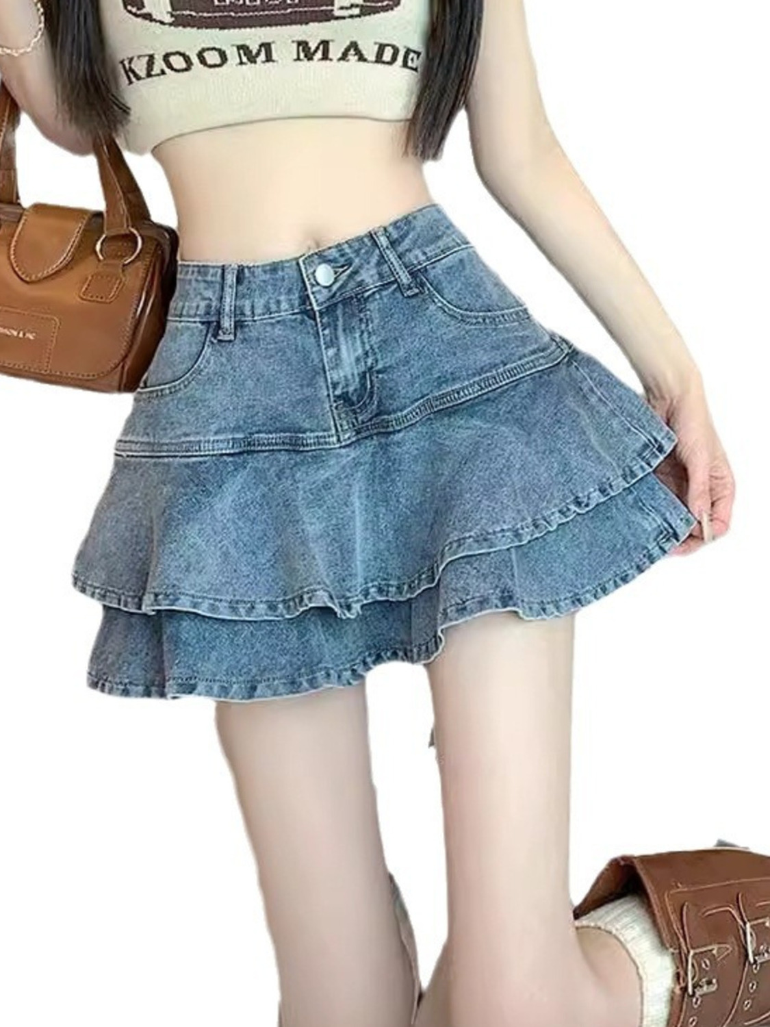 レディース ヴィンテージ ウォッシュドデニム レイヤード ラ - Denim Shorts Women のレビューと価格