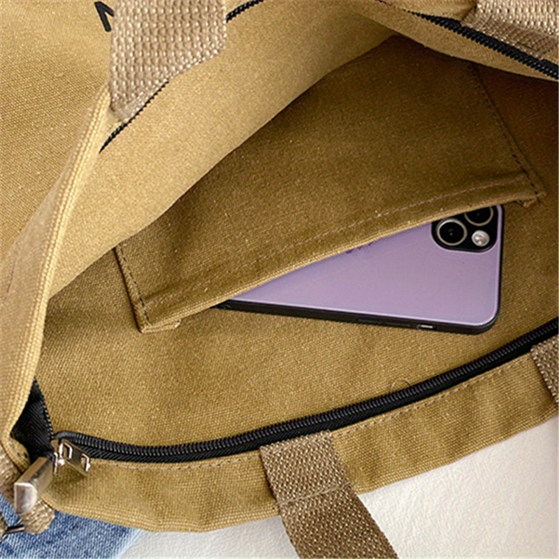 レタープリントが施されたおしゃれな日本製キャンバストートバッ - Canvas Tote Bag のレビューと価格