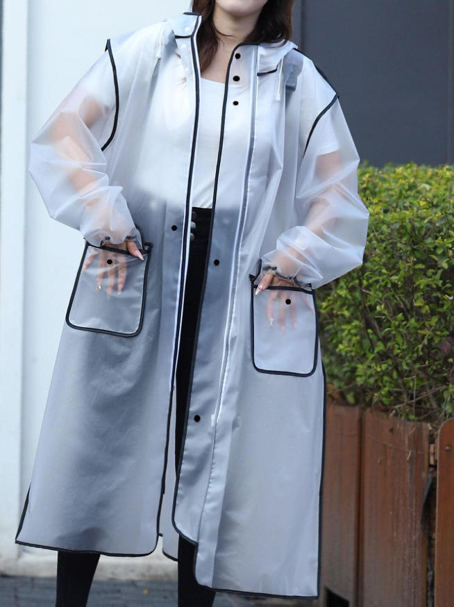 ファッション多機能レインコートロング全身防雨レインコート女性 - Women'S Fashion Rain Jacket のレビューと価格