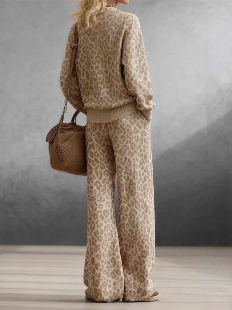 2026秋冬ファッショナブルライトブラウンレオパード柄スーツ - Women'S Fashion Sweatshirts のレビューと価格
