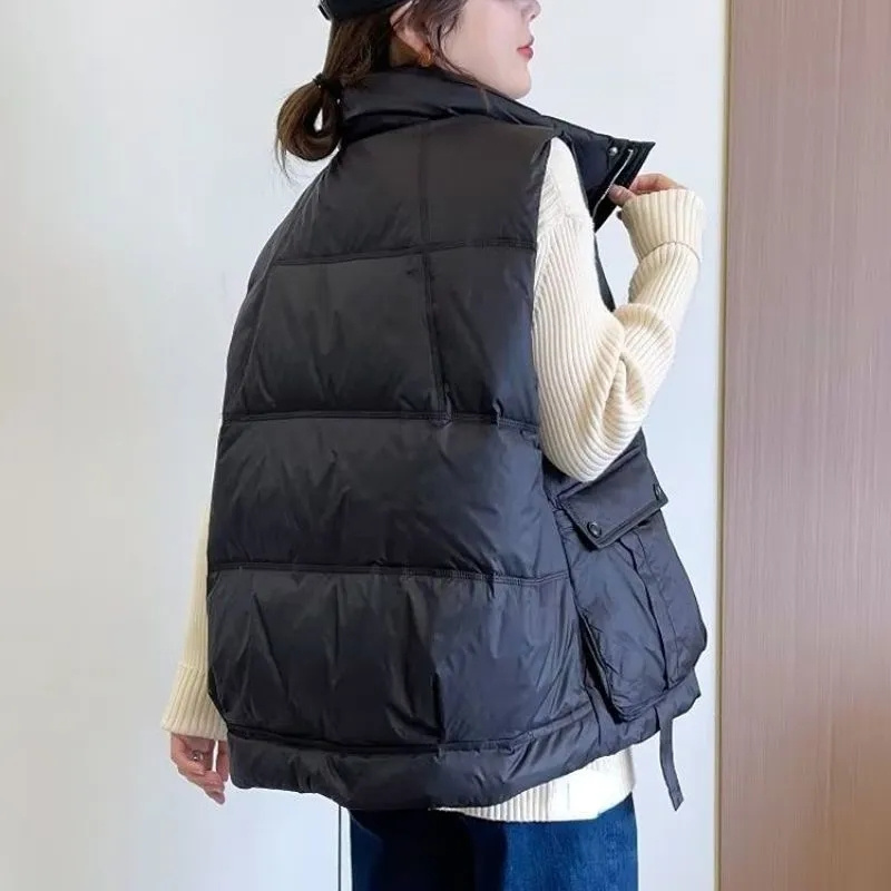 秋冬レディースファッション パファーノースリーブコート 韓国 - Puffer Vest Fashion Women のレビューと価格