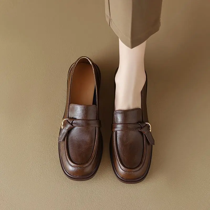 女性用ミディアムヒールのスクエアトゥシューズ,スリッポンパン - Women'S Fashion Quick Delivery のレビューと価格