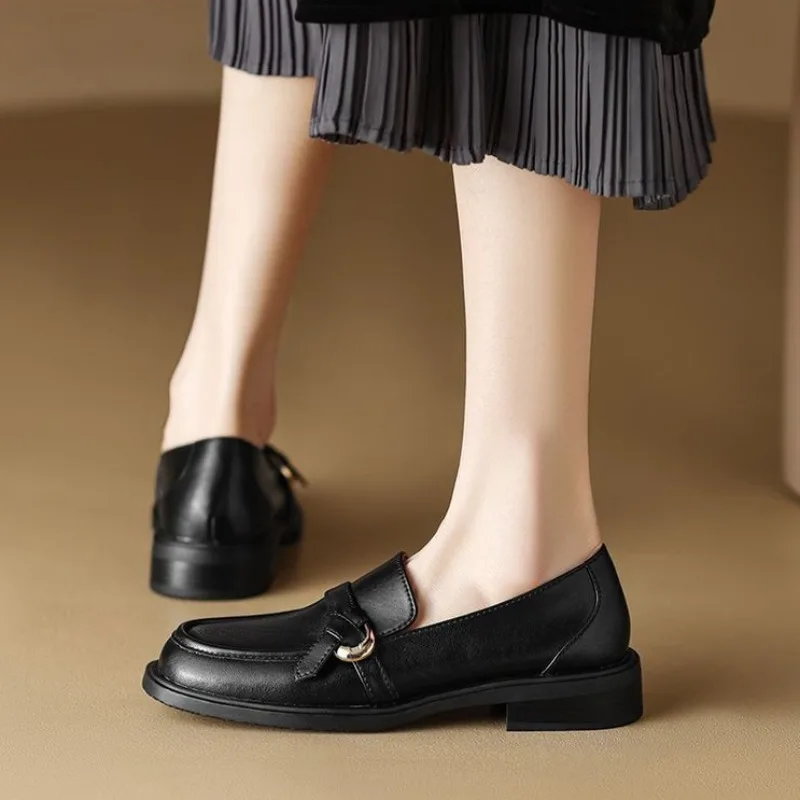 女性用ミディアムヒールのスクエアトゥシューズ,スリッポンパン - Women'S Fashion Quick Delivery のレビューと価格