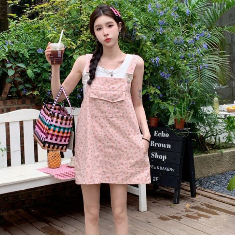 2026年夏新作 若見え可愛いデニムオーバーオールワンピース - Women'S Fashion Overalls のレビューと価格