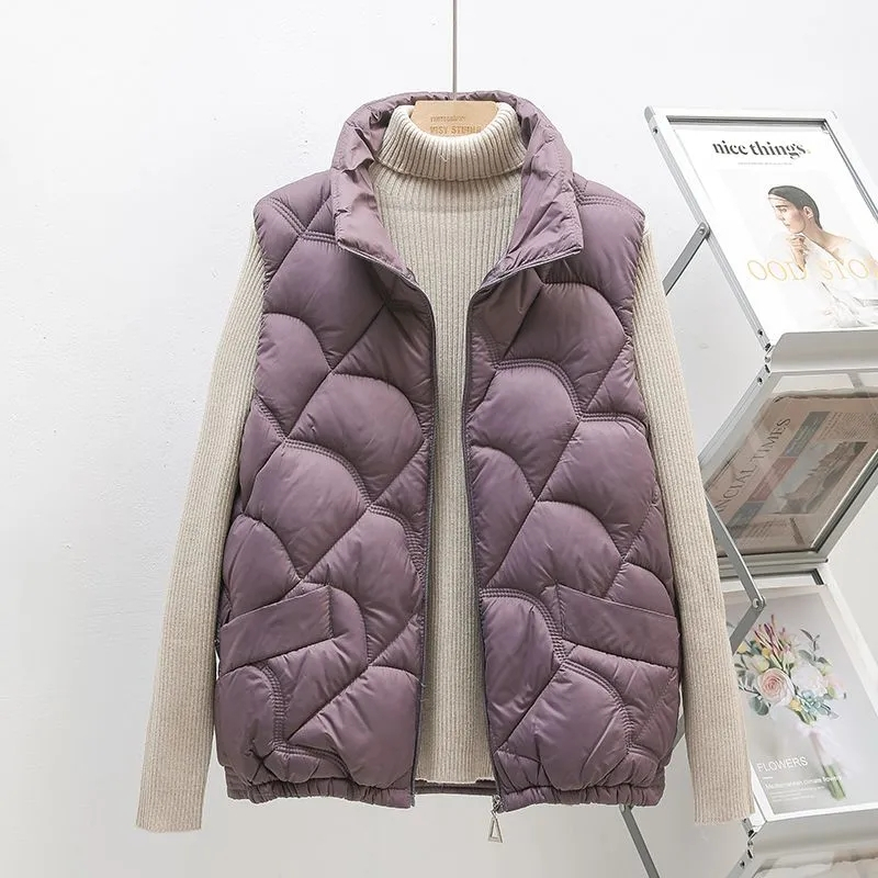 2025年新作 パフベスト レディース 冬 ノースリーブ パ - Puffer Vest Fashion Women のレビューと価格