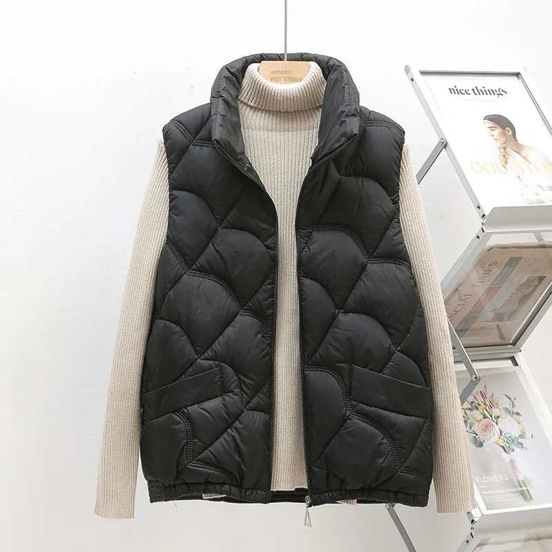 2025年新作 パフベスト レディース 冬 ノースリーブ パ - Puffer Vest Fashion Women のレビューと価格