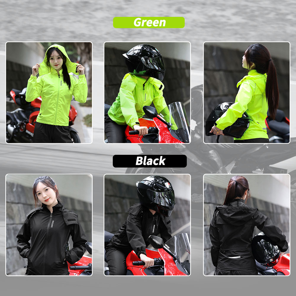 Wosawe-女性用のサイクリングレインコート,レインコート - Women'S Fashion Rain Jacket のレビューと価格