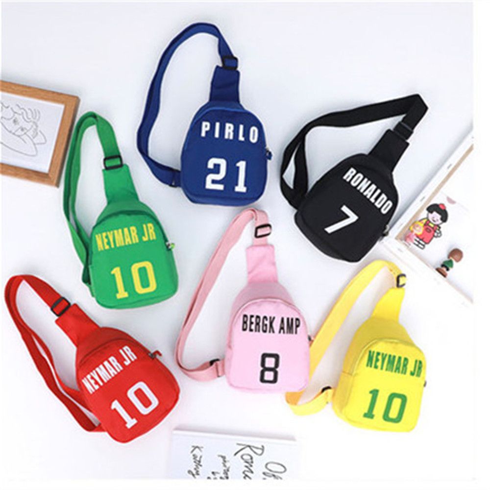 男の子と女の子のための漫画の数字の胸バッグ,レジャーバッグ, - Canvas Tote Bag のレビューと価格