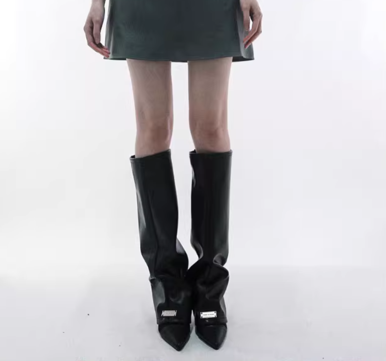 女性の PU レザー脚足首膝スリーブソックスコントラストカラ - Women'S Fashion Leggings のレビューと価格