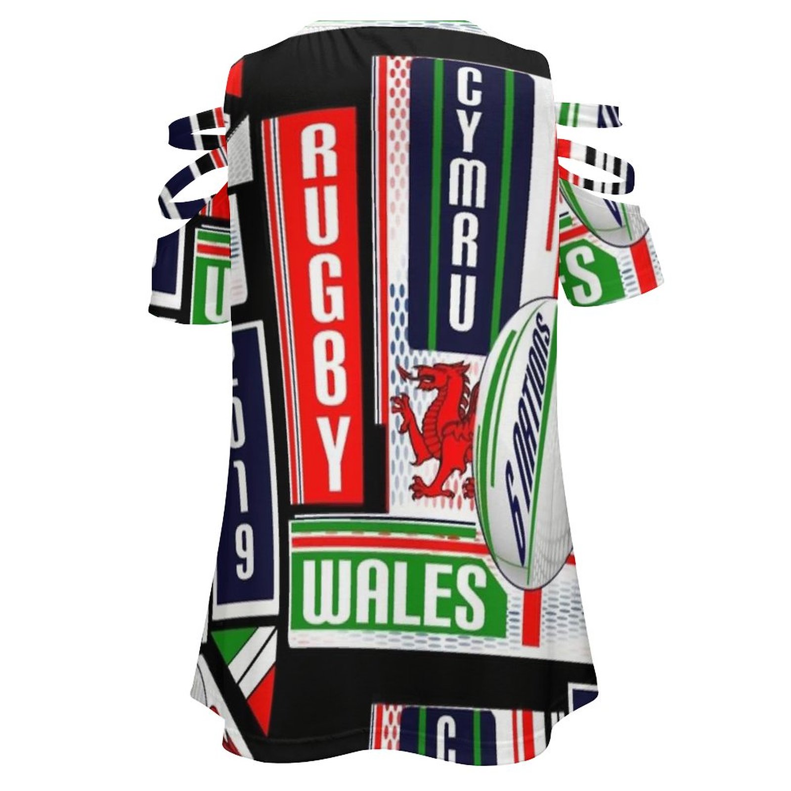 女性用半袖Tシャツ,VネックプリントTシャツ,ジッパー付き, - Women'S Fashion Rugby Shirt のレビューと価格