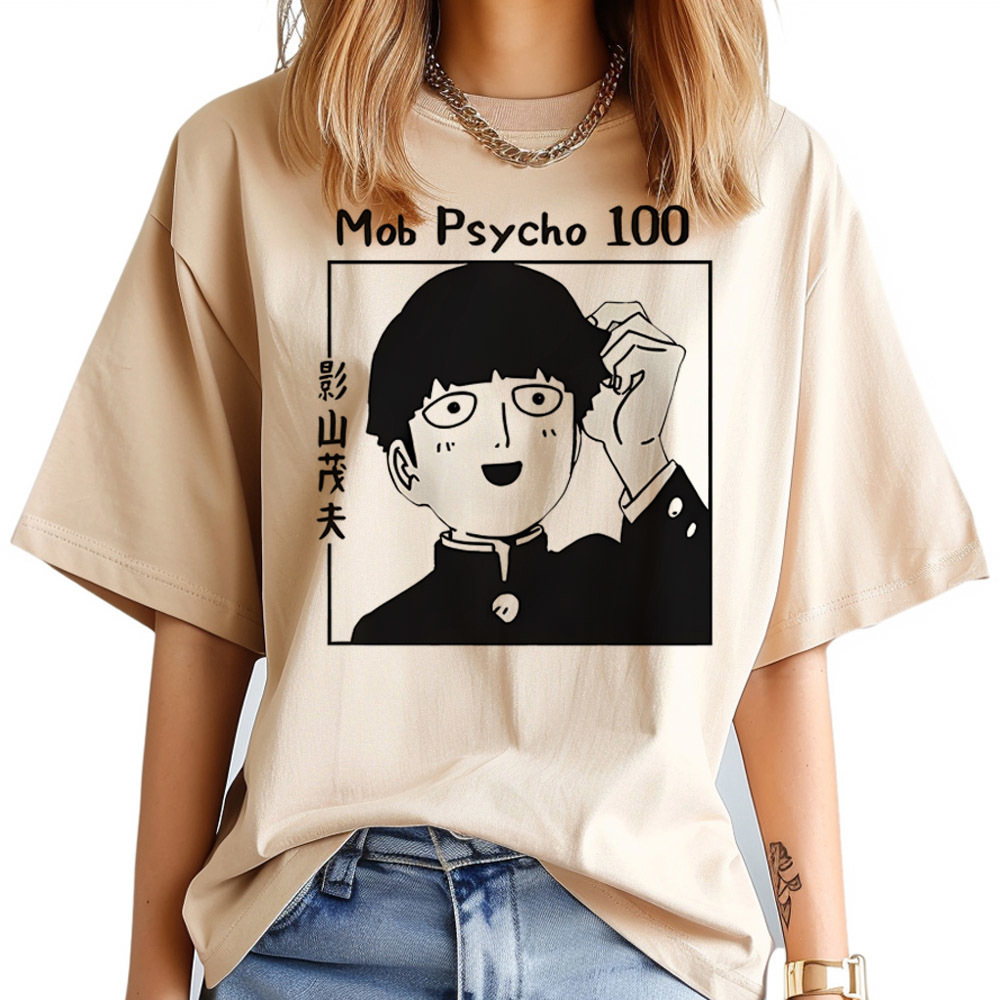 モブサイコ100 tシャツ女性サイケデリックゴシック韓国ファ - Women'S Fashion In The 80S のレビューと価格