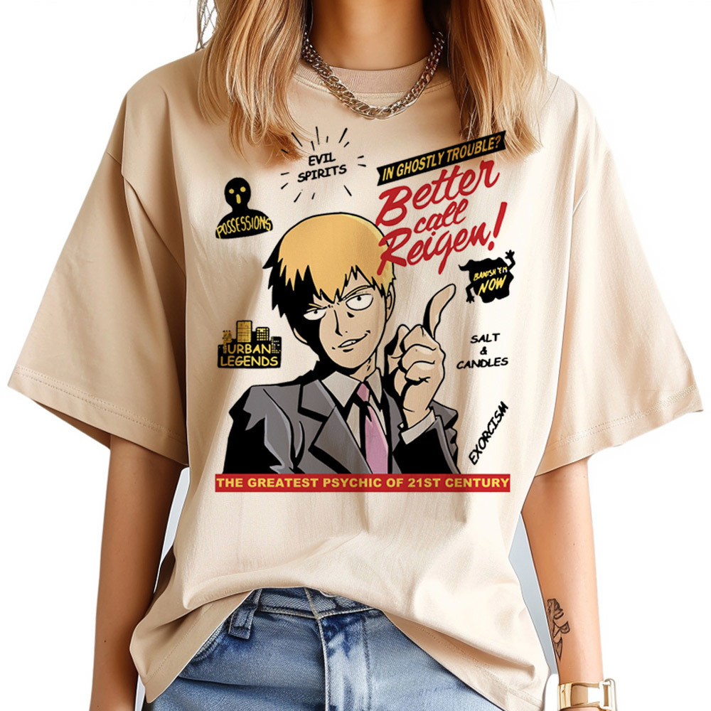 モブサイコ100 tシャツ女性サイケデリックゴシック韓国ファ - Women'S Fashion In The 80S のレビューと価格