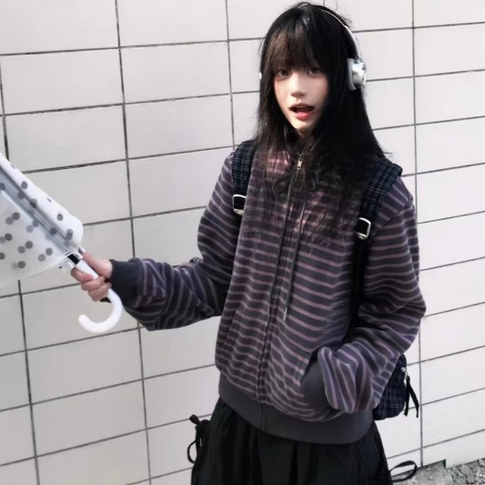 90年代アメリカンレトロニットカーディガンレディース原宿スト - Hoodie Women Oversized のレビューと価格