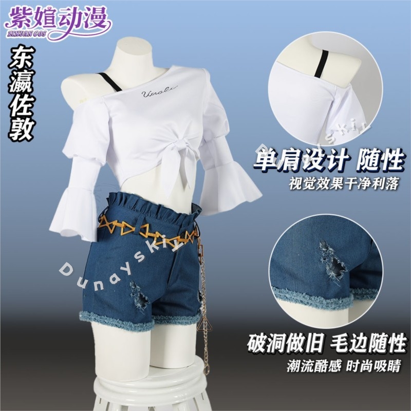 ウマ娘 トーセン ジョーダン プリティーダービー コスプレ衣 - Denim Shorts Women のレビューと価格