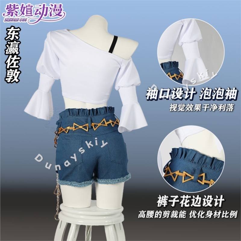 ウマ娘 トーセン ジョーダン プリティーダービー コスプレ衣 - Denim Shorts Women のレビューと価格