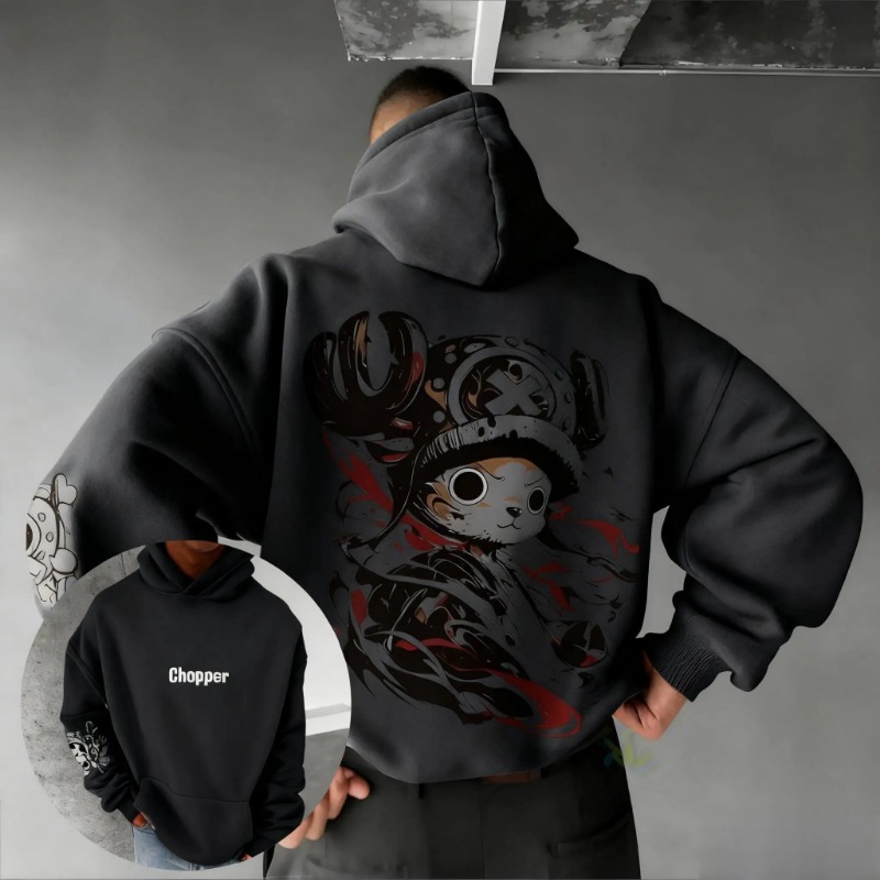 2026年夏 ワンピース チョッパー アニメ パーカー メン - Hoodie Women Oversized のレビューと価格