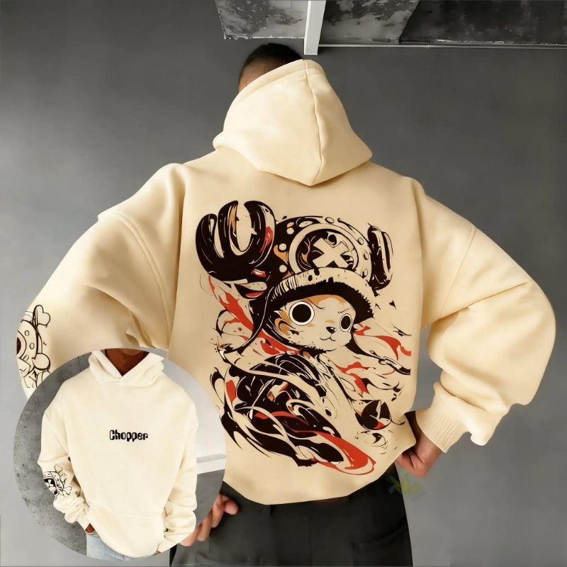 2026年夏 ワンピース チョッパー アニメ パーカー メン - Hoodie Women Oversized のレビューと価格