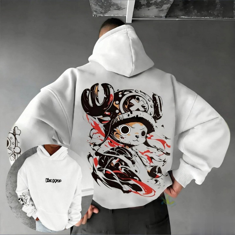2026年夏 ワンピース チョッパー アニメ パーカー メン - Hoodie Women Oversized のレビューと価格