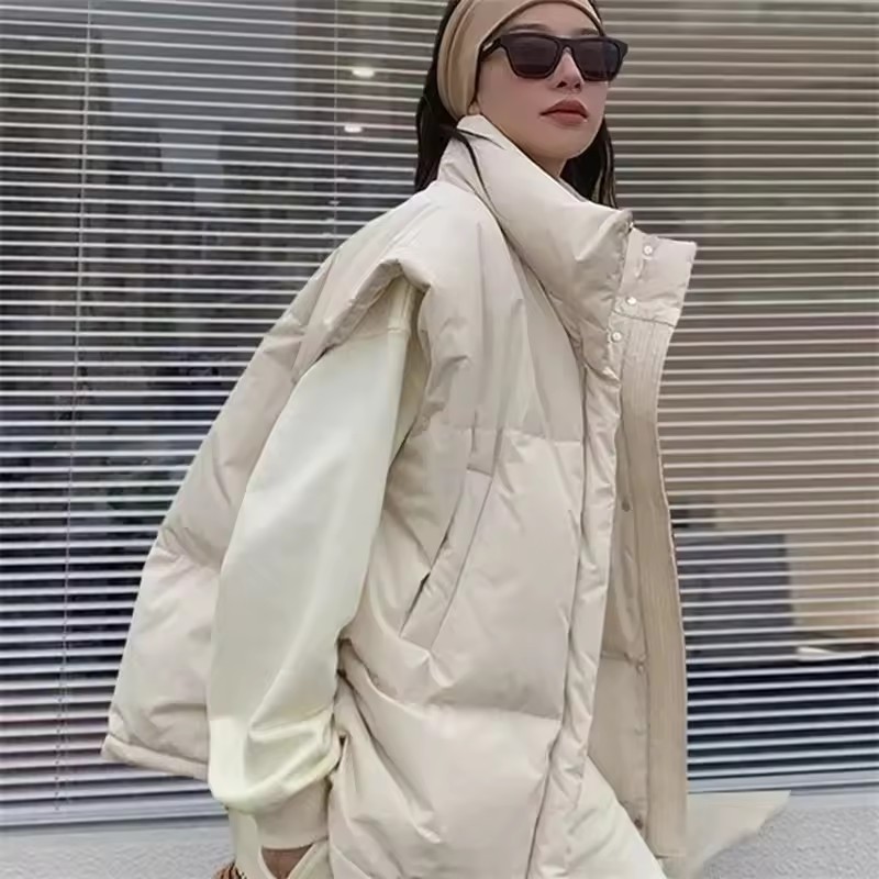 2025年韓国冬用ベストジャケット レディースファッション  - Puffer Vest Fashion Women のレビューと価格