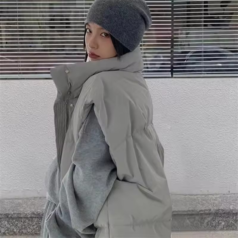 2025年韓国冬用ベストジャケット レディースファッション  - Puffer Vest Fashion Women のレビューと価格