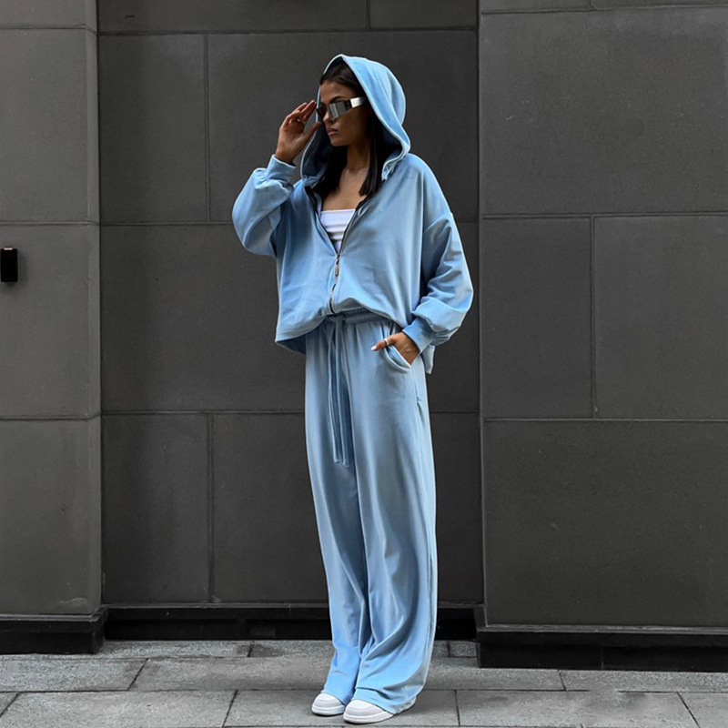 春のトラックスーツ レディース ツーピースセット - オーバ - Hoodie Women Oversized のレビューと価格
