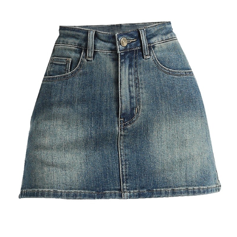 レディースヴィンテージウォッシュドデニムスコート ハイウエス - Denim Shorts Women のレビューと価格
