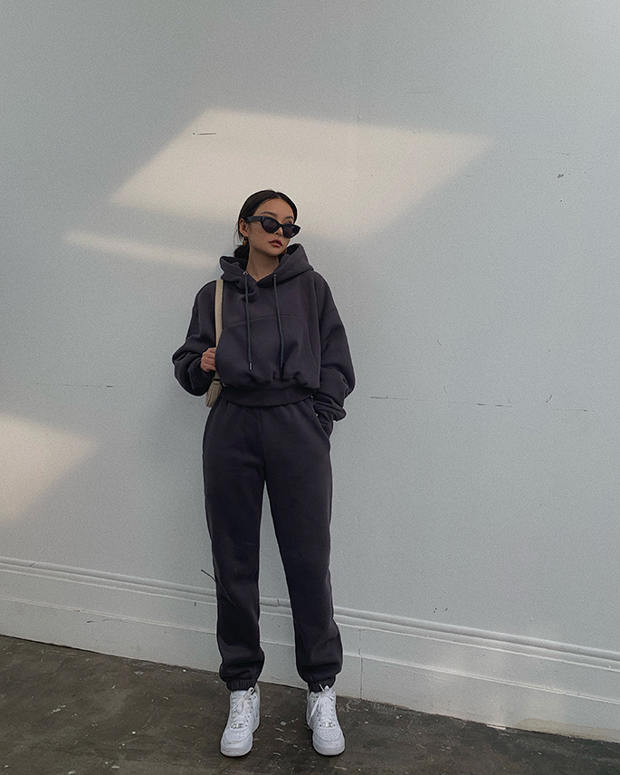 レディーストラックスーツスポーツスーツ,3点セット,特大パー - Hoodie Women Oversized のレビューと価格