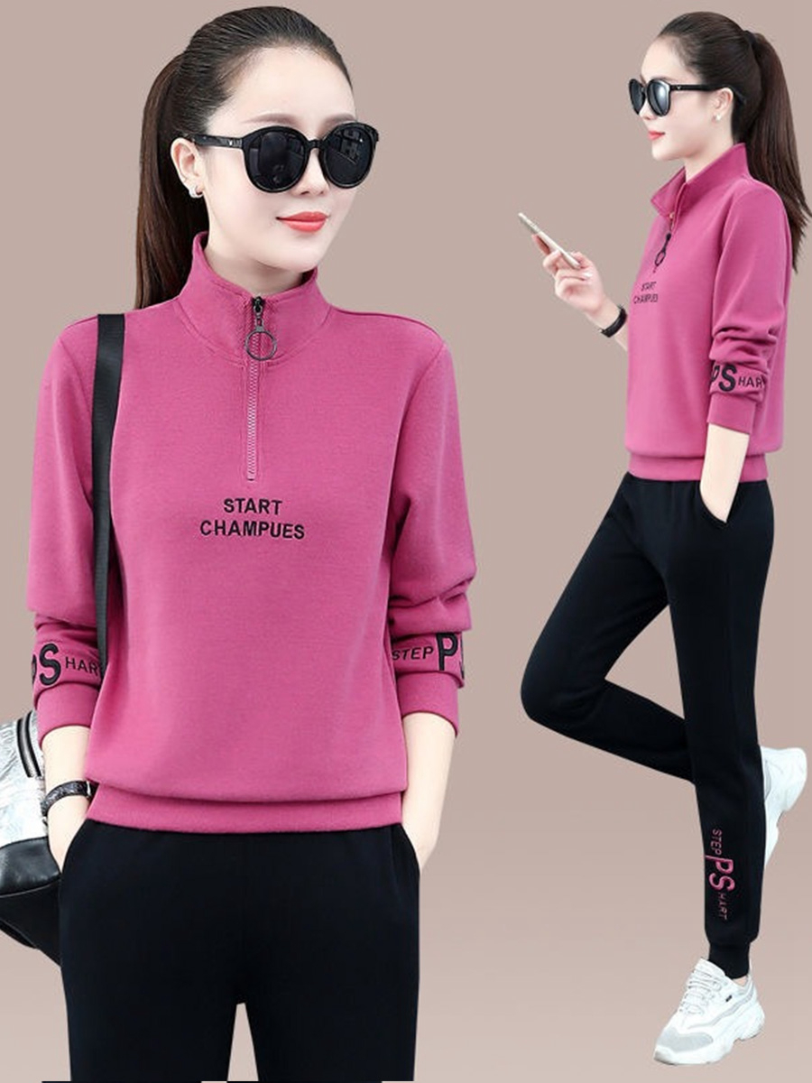 ファッショナブルなスポーツウェアセット レディース 長袖 ス - Women'S Fashion Sweatshirts のレビューと価格