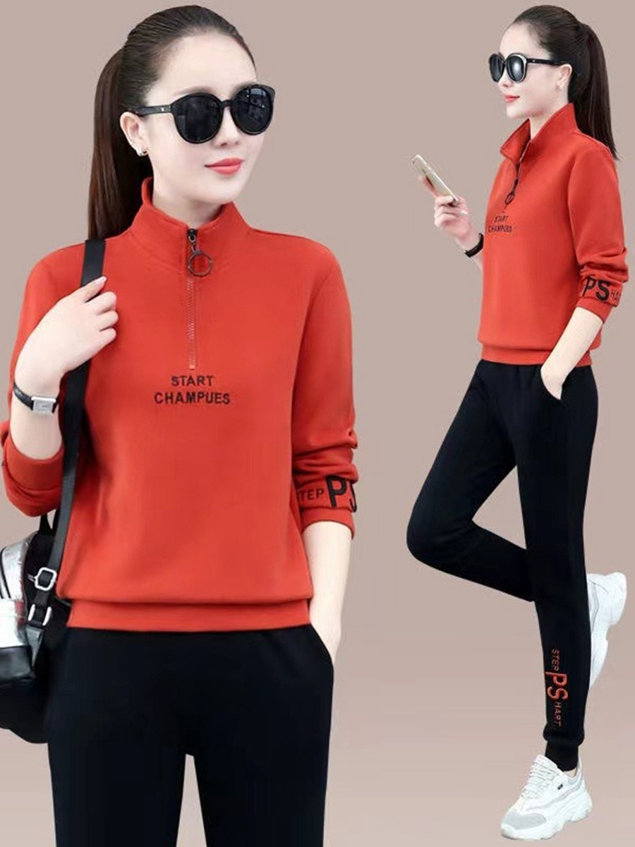 ファッショナブルなスポーツウェアセット レディース 長袖 ス - Women'S Fashion Sweatshirts のレビューと価格