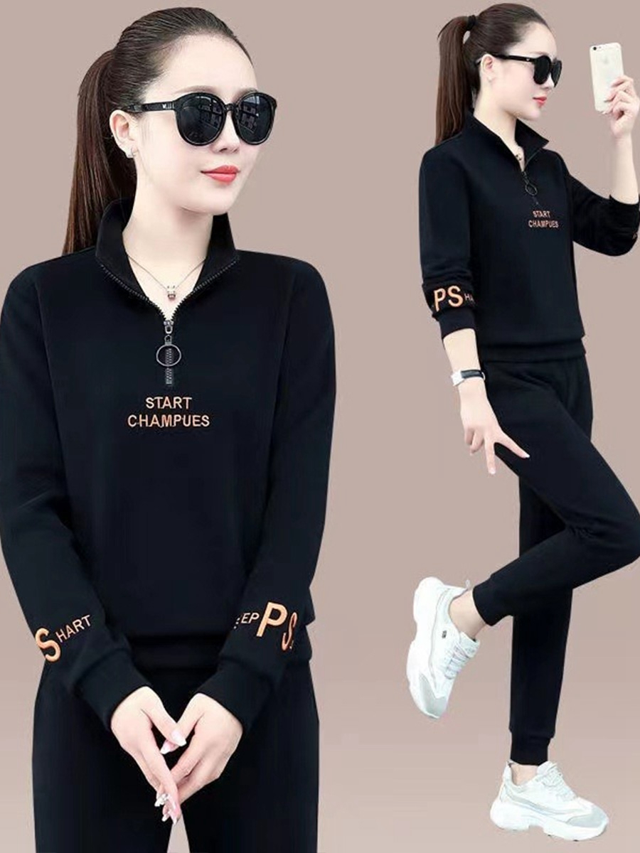ファッショナブルなスポーツウェアセット レディース 長袖 ス - Women'S Fashion Sweatshirts のレビューと価格