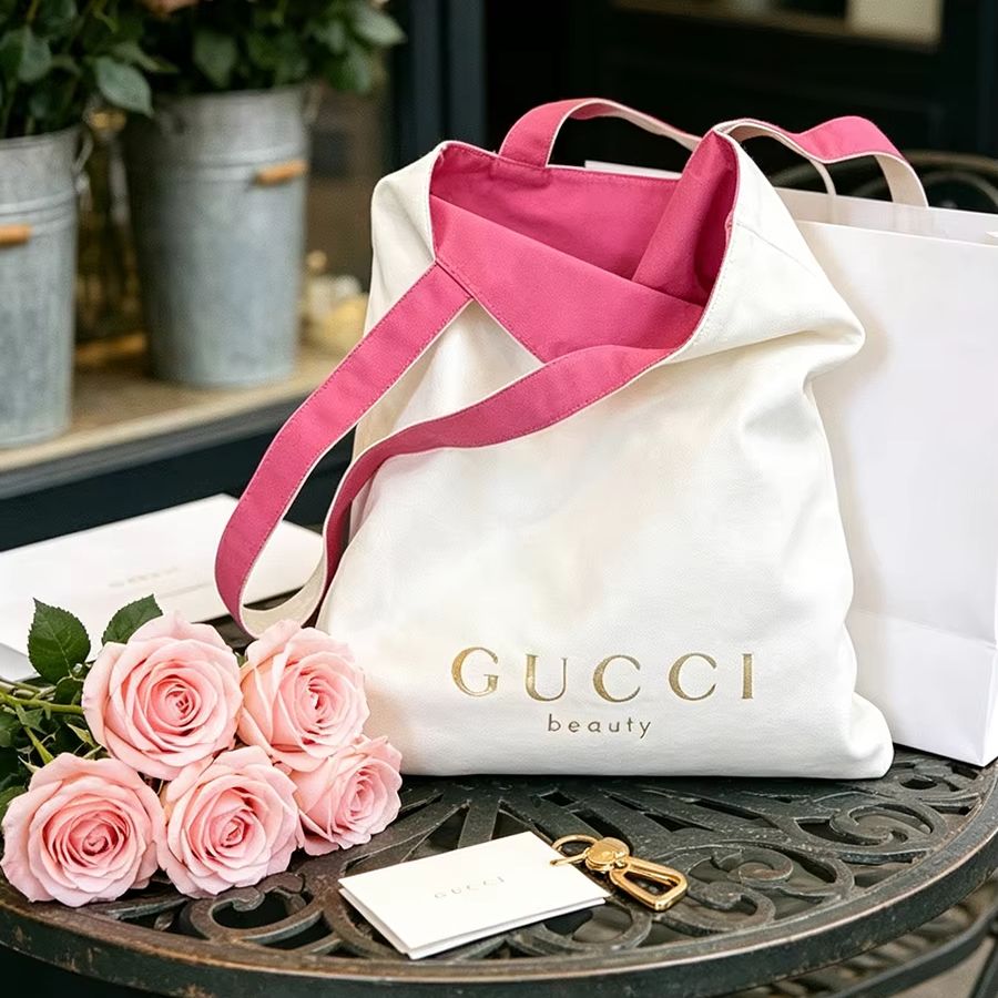 グッチのバッグ レディース キャンバス トートバッグ 両面デ - Canvas Tote Bag のレビューと価格