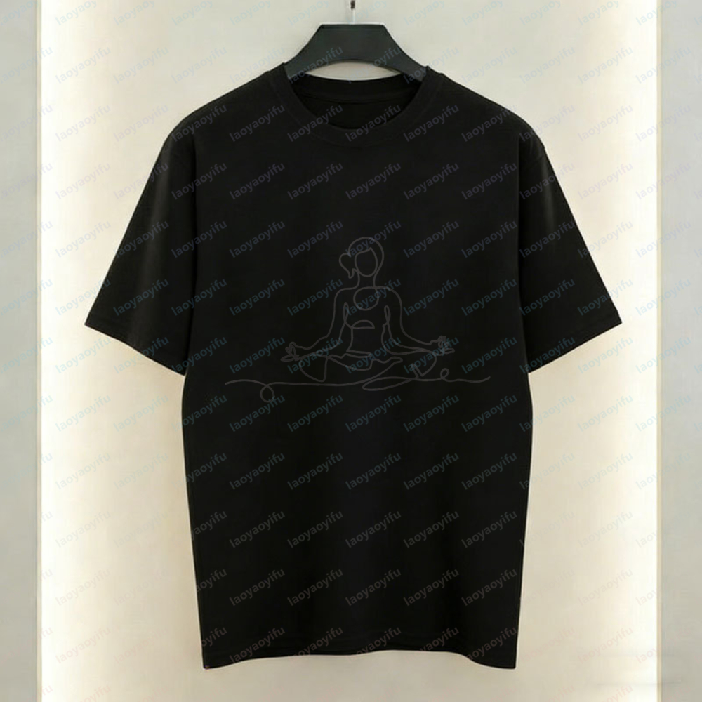 ヨガポーズ Tシャツ ミニマリストラインアートプリントトップ - Women Fashion Pose のレビューと価格